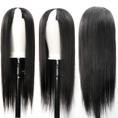 China Silky Straight Hair V Part Wig Silky Straight None Fail Part Hair Lace Wigs For Black Women None Gluless Natural Remy Hair Wig for sale