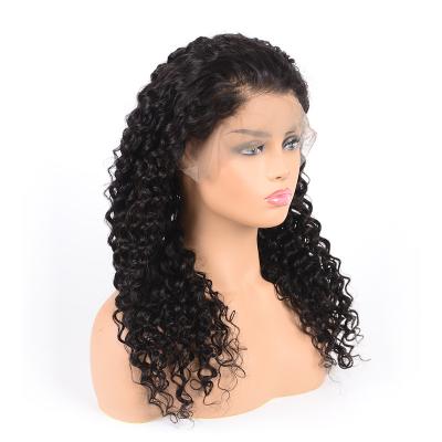 China Deep Wave Lace Front Human Hair Wig Body Wave Pre Plucked Hairline Cuticle Aligned Wig For Women for sale