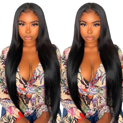 China Invisible Transparent Silky Straight Wave Lace Cuticle Aligned Raw Virgin Hair Wig, Bonr Front Lace Wig Straight for sale