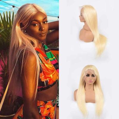 China Wholesale 150 Density Platinum Blonde Silky Straight Honey Blonde 613 Lace Frontal Megalook Wave Wig Hair, Virgin Blonde Straight 613 Wig for sale