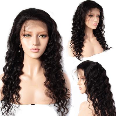 China Pre Plucked Natural Deep Wave 13*4/4*4 Lace Frontal Hair Wig, Remy Brazilian Lace Wigs For Color Women for sale