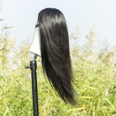 China Brazilian Virgin Hair Lace Wig Megalook 4*4 Silky Straight Human Hair Lace Closure Wig With Baby Hair Silky Straight for sale