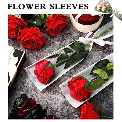 China Klare Blumen-Blumenstrauß-Ärmel-Blumenstrauß-Taschen für einzelne Rose Wrapping Paper zu verkaufen