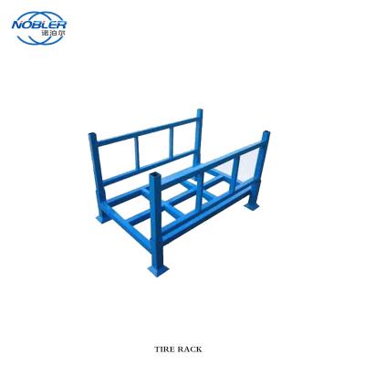 China 3000kg/Level Capacity Detachable Metal 4 Tire Storage Rack System For Forklift Te koop