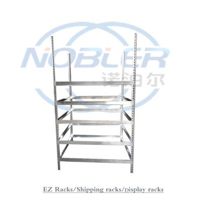 China Metalen schroeflozen Rivet Storage Rack Schappen Bloemenscherm EZ Racks Klappend Te koop