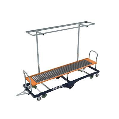 Китай Transport Greenhouse Harvest Trolley With Towing System Anti Skid Aluminum Plate продается