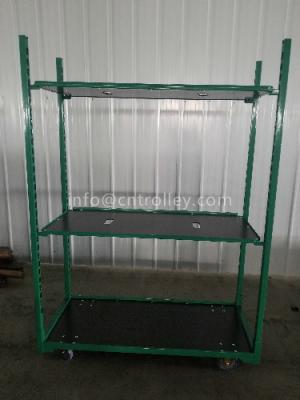 China 100kg/Shelf 1900MM Powder Coated Danish Trolley Shelves for sale