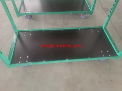 China 1350*565*1900MM Galvanized Greenhouse Danish Trolley Shelf for sale