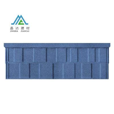 China Hot Selling Corrosion Resistance Jingda 1340mm*420mm Metal Roof Tiles Galvanized Metal Coated Stone Coated Roofing Tiles for sale