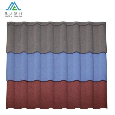 China Mediterranean Hot Sale High Quality Houses Subway Tile Roofing Materials In-Fade Aluzinc Roofing Tiles for sale