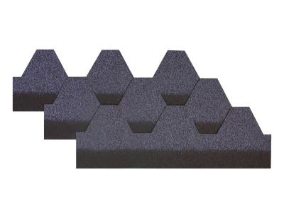 China Blue Mosaic Asphalt Roofing Shingles Hexagonal Port Fire Retardant for sale