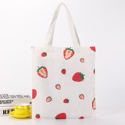 China High Quality Fashion Most Popular Foldable All-match Cotton Tote Handbags Women Shoulder Shopping Canvas Bag Recyclable Zipper for sale