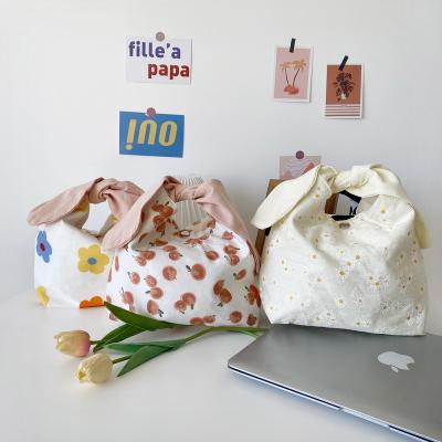 China High Quality Japanese Style Popular Fashion Cute Rabbit Ears Lunch Bag For Working Portable Lunch Bag Student Lunch Box Bag for sale