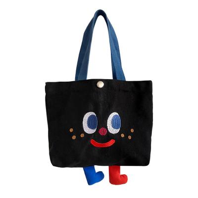 China High Quality Fashion Cute Colorful Girl Girl Mobile Phone Clips Shopping Bag Lunch Handbag Women Canvas Messenger Shoulder Bags for sale