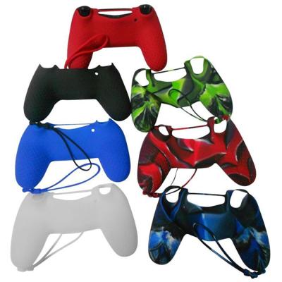 China Protective Anti-Slip Comouflage Soft Silicon Case with Strip for PS4 Controller for sale