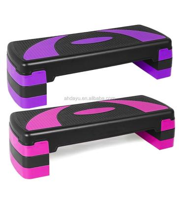 China High Quality PP+ABS Plastic Step Adjustable Fitness Aerobics Exerciser For Home Gym for sale