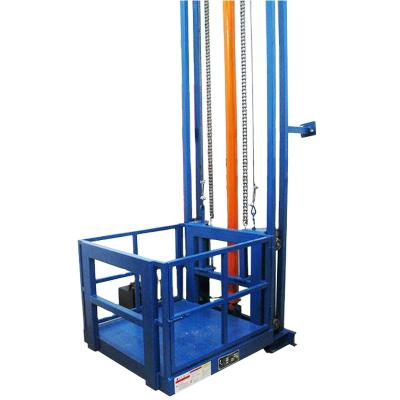 China 500kg1 Platform Hydraulic Lift SevenLift Goods Warehouse Items Cargo Lift Hydraulic Lift Roller Guide Rail Chain Weightlifting Lift 1 Floor Vertical Small Electric Warehouse for sale