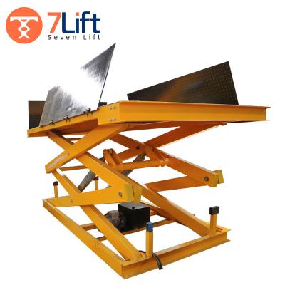 China Low Noise 5m Electric Hydraulic Stationary Cargo Lift 5 Ton Fixed Stationary Scissor Lift for sale