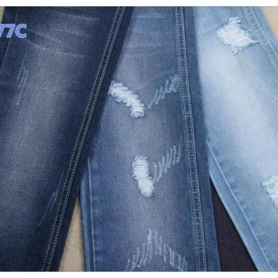 China Stretch Stock Denim Fabric M0077C 10.2 Ounce Hot Selling Nice Price Blue Jeans Fabric for sale