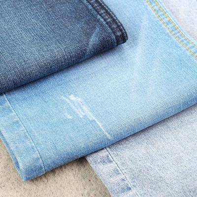 China Breathable 6.5oz Cotton Tencel Denim Fabric Lightweight Stretch Denim For Shirts for sale