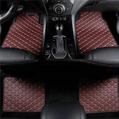 China Protect Neck Factory Customized Universal Car Luxury Waterproof Leather Mats Auto Pad Foot Pad Foot Protectors for sale