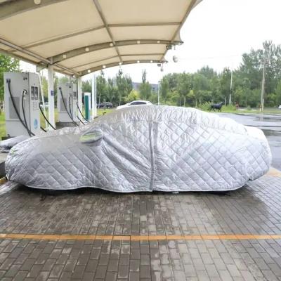 China Anti Sunlight & Snow Thickening Inflatable PEVA Hail Proof Car Hood Protector Film Hail Proof Cover Custom Universal Aluminum Car Cover for sale