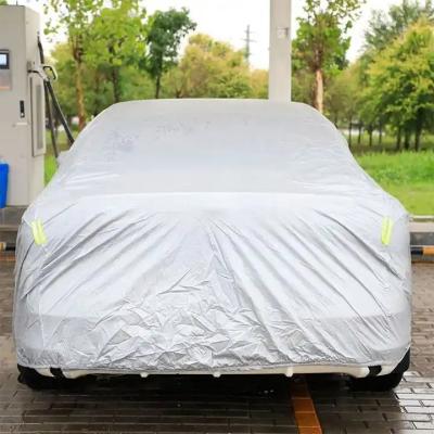 China Scratch-Resistant Anti Sunlight Logo Full Car Cover Sunscreen Dustproof Anti-UV Car Protectors Custom Heat Insulation Protection Waterproof for sale