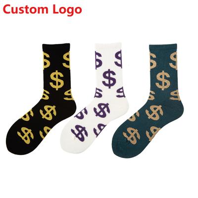 China Wholesale custom QUICK DRY custom made black white bamboo bamboo sports wear fashionable funny happy booties tube crew shoe dollars for men for sale