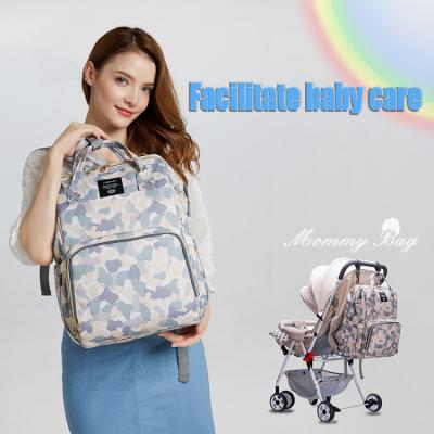 China With USB With Expandable Luxury Custom Leather Changing Tote Bags Multifunctional Backpack Pu USB Fashionable Diaper Refill Bag Baby Bag for sale