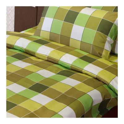 China Cheap Green Printed 100% Printed King Size Bedsheets Cotton Bed Sheet Home School Nondisposable King Size Bed Sheet for sale