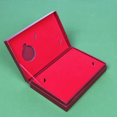 China Cuistomized Biodegradable Book Shape Jewelry Perfume Gift Box With Cut Out Foam Insert for sale