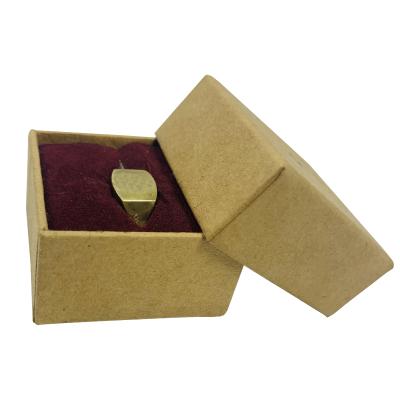 China High Quality Materials Ring Box Small Recycled Cardboard Box With Custom Foam Box Insert for sale