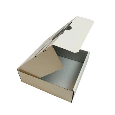 China Recycled Materials Custom Corrugated Cardboard Paper Small White Shipping Mailing Box For Jewelry Business for sale