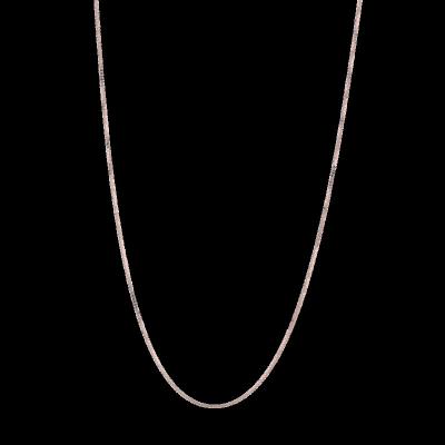 China CLASSIC Classic Chain 925 Rose Gold Women Necklace Silver Box Eternal Jewelry for sale