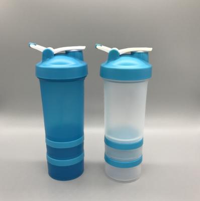 China Sustainable Eco Friendly Outdoor Gym Stocked Custom Plastic Portable Fitness Water Shaker Bottle 600ML 17OZ 20OZ for sale