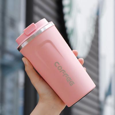 China PORTABLE 500ml Vacuum Insulated Bottle Stainless Steel Coffee Tumbler , Double Wall Thermos Travel Coffee Mug for sale