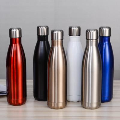 China Stainless Steel 500ml Water Bottle Eco Vivid Waterproof Double Walled Custom Gift White Sport BPA Free for sale