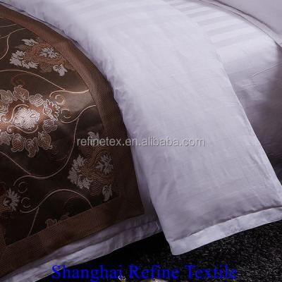 China Jacquard White Hotel Linens Hotel Sheet Bedding Linen Sets for sale