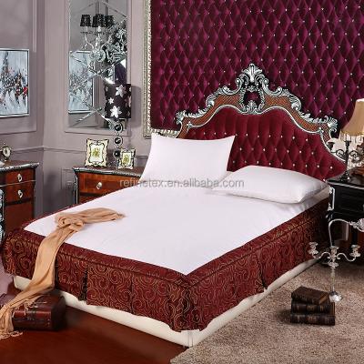 China Non-Toxic Bed Skirt For Hotel Use, Hotel Bed Skirt, Fitted Bed Skirt for sale