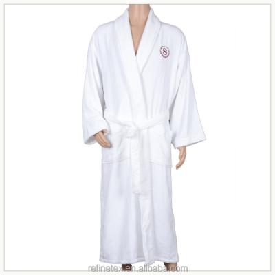 China Wholesale Stock 100% Cotton Breathable Velor Five Star Hotel Bathrobe for sale