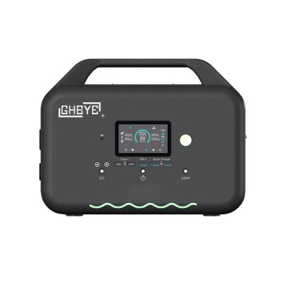 China Type C GHBYE 600W 1000W 2000W Solar Generator Portable Solar Power Stations For Outdoor House RV for sale