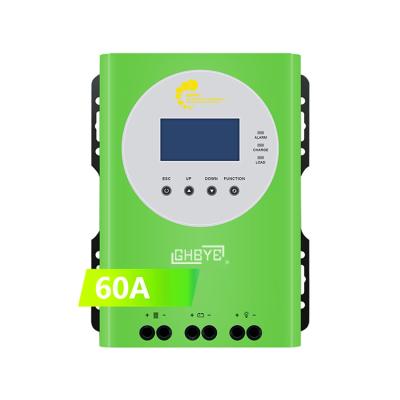 China High Efficiency Method GHBYE Price Large Quality 48V 36V 24V 12V 100A 80A 60A 40A MPPT Solar Panel Charge Controller 60A for sale