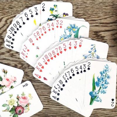 China Cheap Cambling Custom Printed Both Sides Made Logo Recycled Paper Poker Game Card for sale