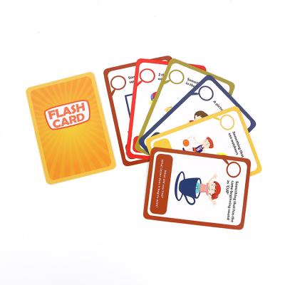 China Playing Questions Funny Early Learning Letter Flash Cards Seek And Find 50 Game Cards For Kids for sale