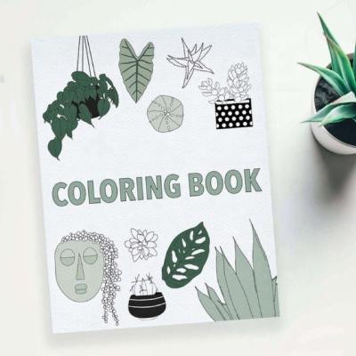 China Game ; disk; family ; etc Wholesale High Quality Mindfulness Coloring Books Printing With Custom Design For Adults for sale