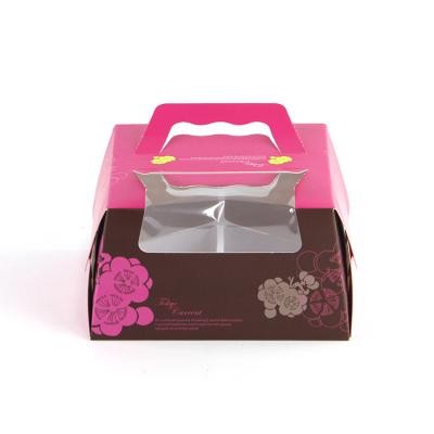 China Disposable Luxury CMYK Printed Mini Cupcake Donuts Boxes and Packaging for sale