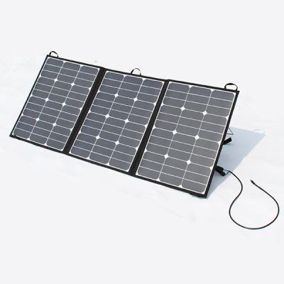 China Hot Sale Sunpower A Grade 120W Solar Panel Charging Foldable Outdoor Camping Solar Panel With Batteries For Motorhome RV for sale