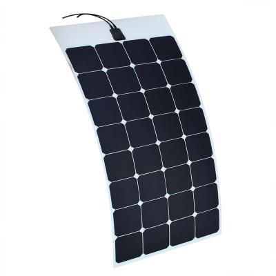 China Charging All Kinds of 100W Waterproof Folding Solar Panel 12V Etfe Solar Panels Full Set Semi Flexible Portable Soft with 12V Batteries for RV Marine Boat for sale