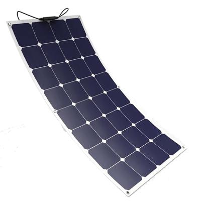 China Filling All Kinds of 12V Batteries Zonnepaneel Pannello Solare Flessibile ETFE Solaranlage 100 wp Sunpower Flexible Flexible Flexible Cells Thin Film for sale