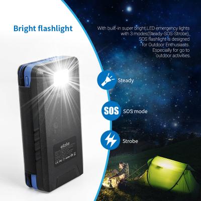 China Sunpower Portable Collapsible Foldable Solar Panels Dual USB Waterproof Radio Charging Solar Panel Charger For iPhone Samsung for sale